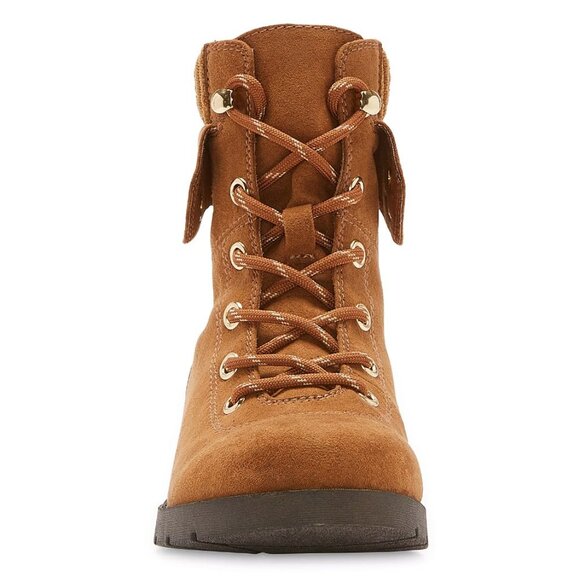 St. John's Bay Womens Yukka Lace Up Booties Block Heel Size 10M - Picture 2 of 4